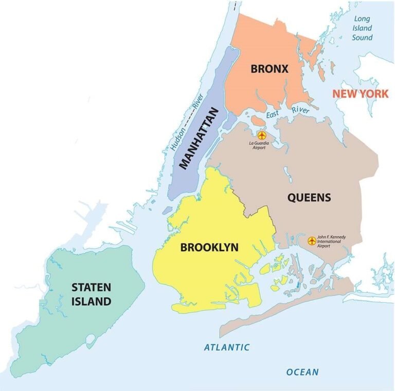Warum besteht die Stadt New York aus den 5 ‚Boroughs‘ (Bezirken)?