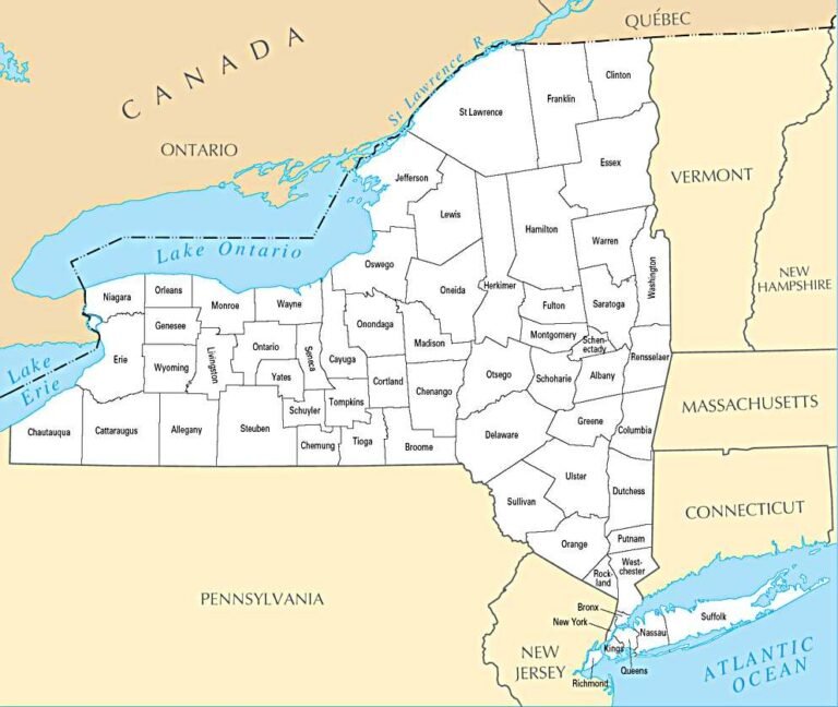 Wie verhält sich das eigentlich genau mit New York City und New York State?